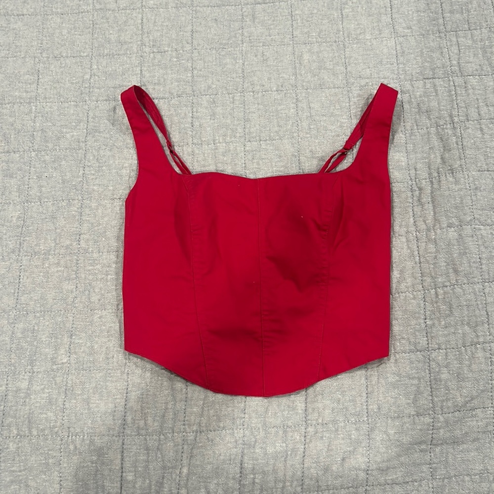 Pink corset top